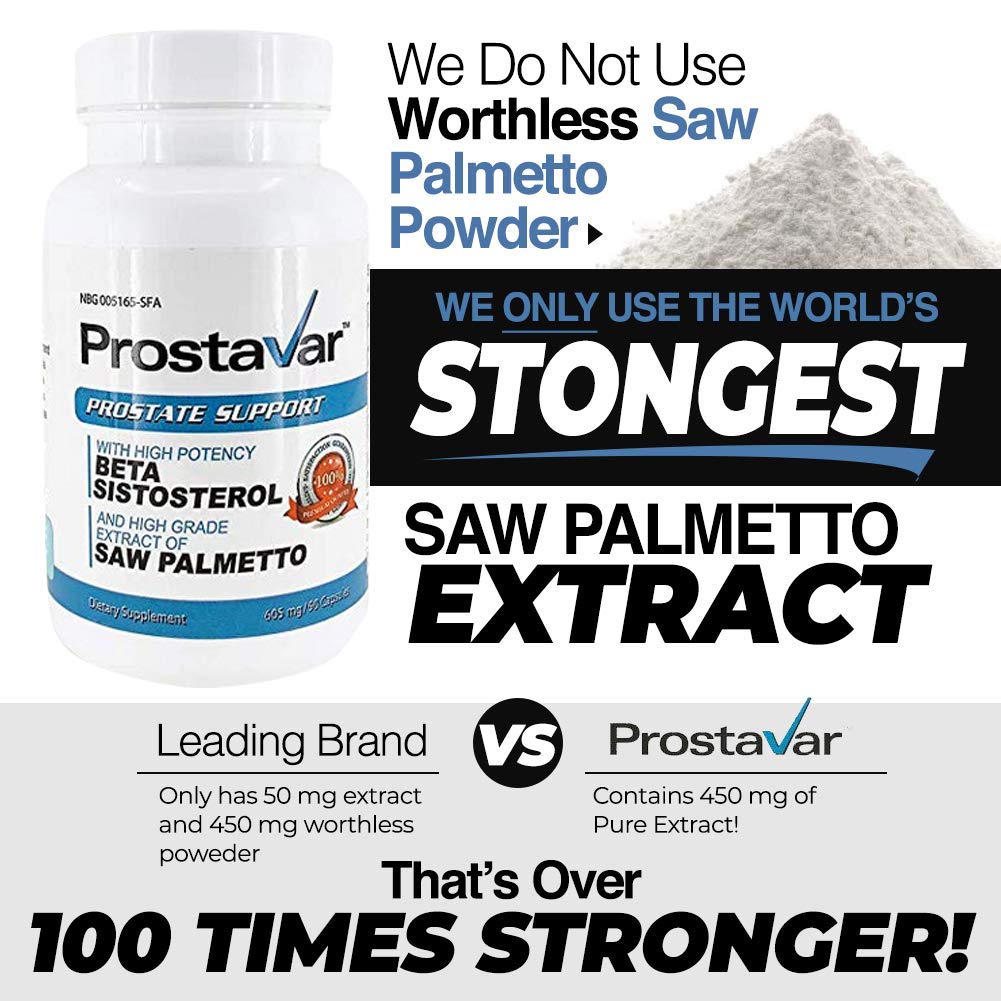 Prostavar Prostate Support with Saw Palmetto - 3 Bottles - image 5
