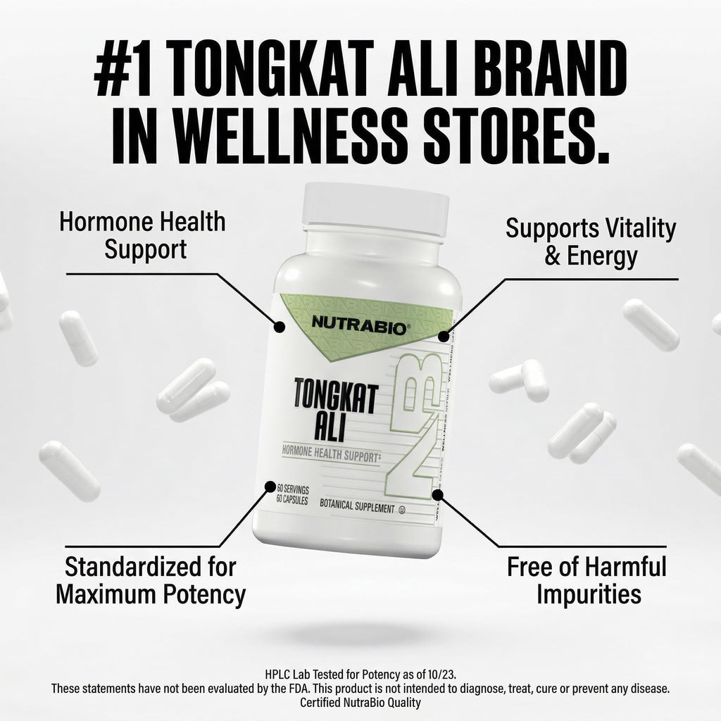 NutraBio Tongkat Ali Longjack 200mg - 60 Capsules - image 8