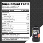 NutraBio Classic Whey Protein Powder Supplement - 25g of Protein Per
