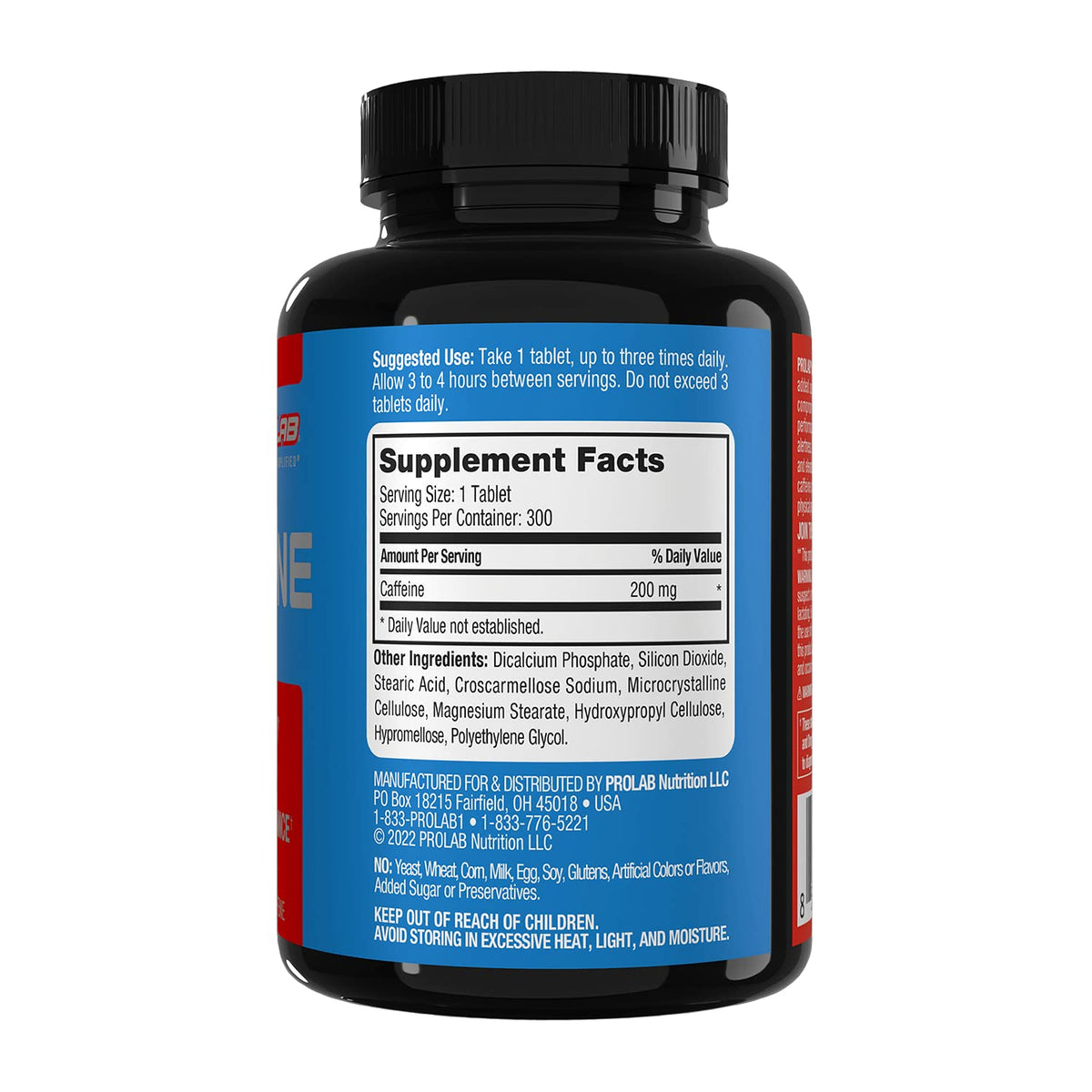 ProLab Caffeine Tablets 200mg