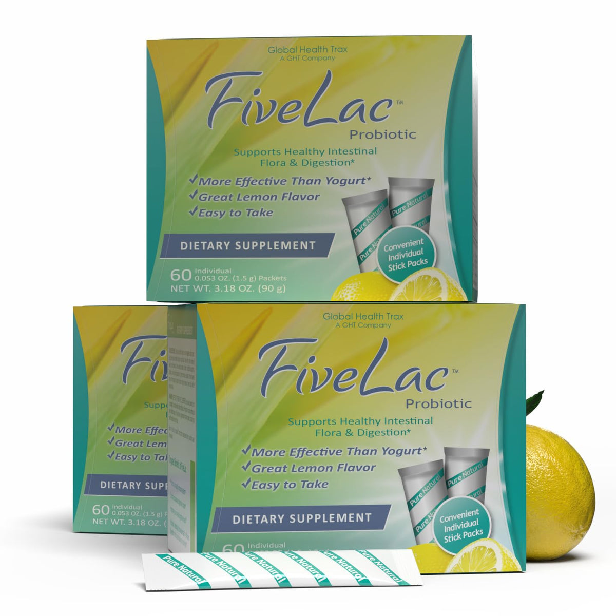 GHT Global Health Trax Global Health Trax GHT - ThreeLac Lemon