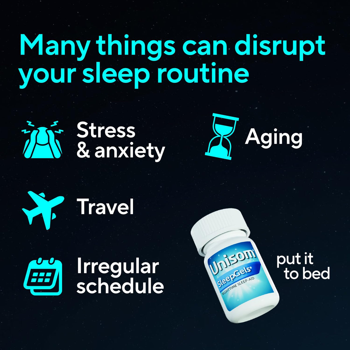 Unisom SleepGels Nighttime Sleep Aid 50mg - 100 Softgels - image 5