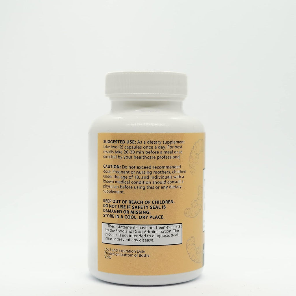 Vita Organics Turmeric Curcumin 1300mg Joint Support - 60 Capsules - image 8