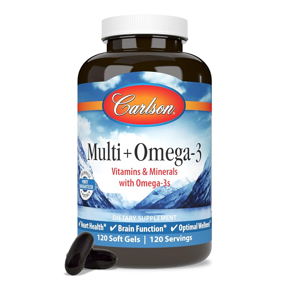 Carlson Multi + Omega-3 Multivitamin with EPA and DHA - 120 Softgels - image 5