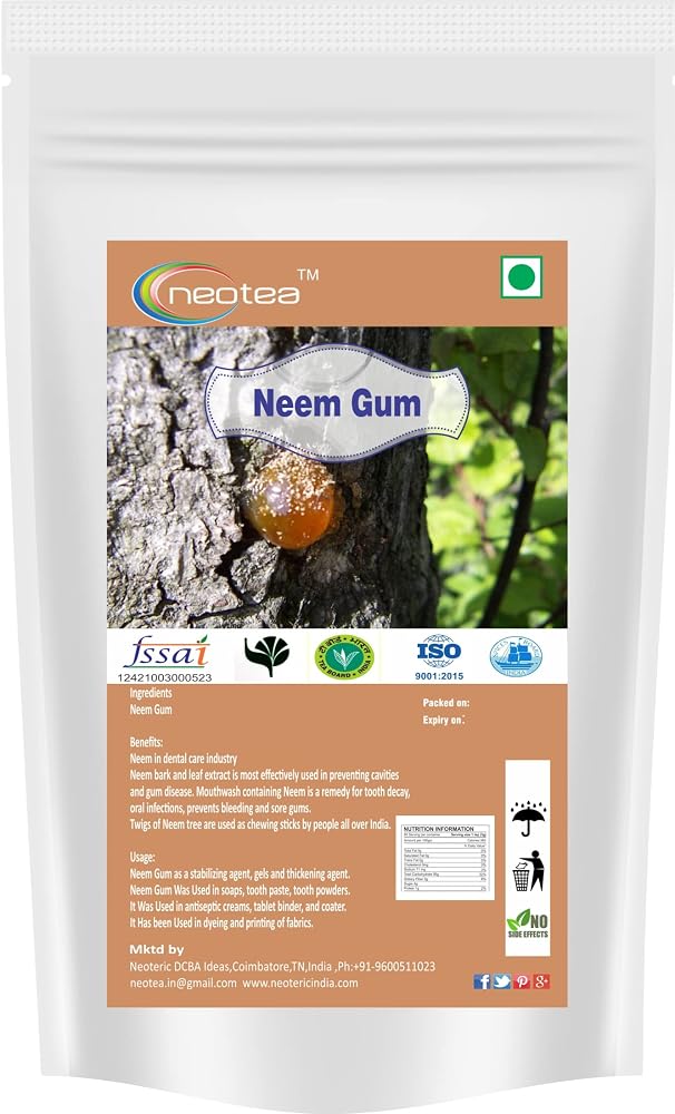 Neotea Dry Neem Gum Natural Herbal Resin - 200g