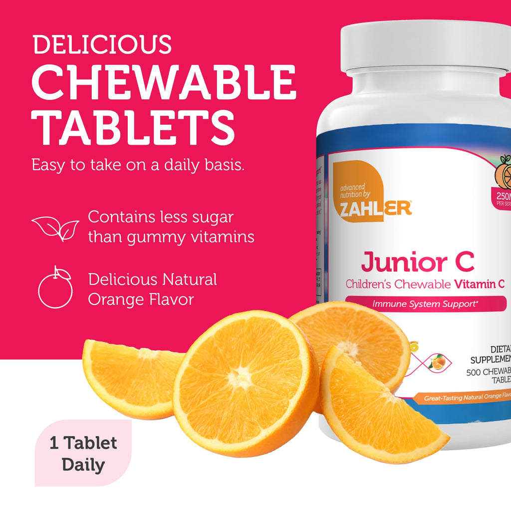 Zahler Junior C, Chewable Vitamin C, Great Tasting Vitamin C
