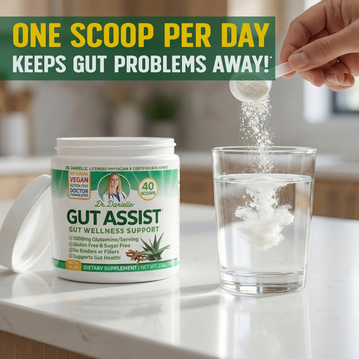 Doctor Danielle Gut Assist Leaky Gut Support Powder