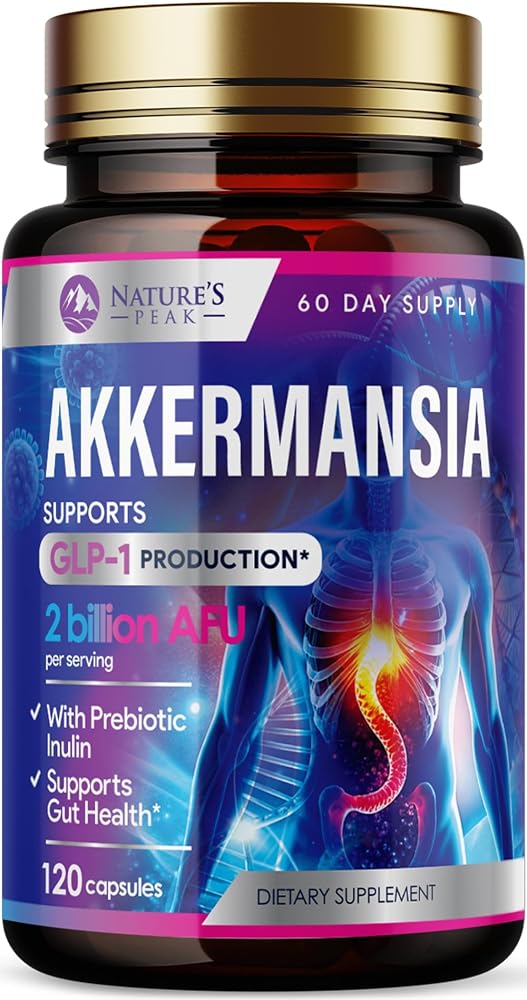 Nature's Peak Akkermansia Gut Health Supplement 2 Billion AFU