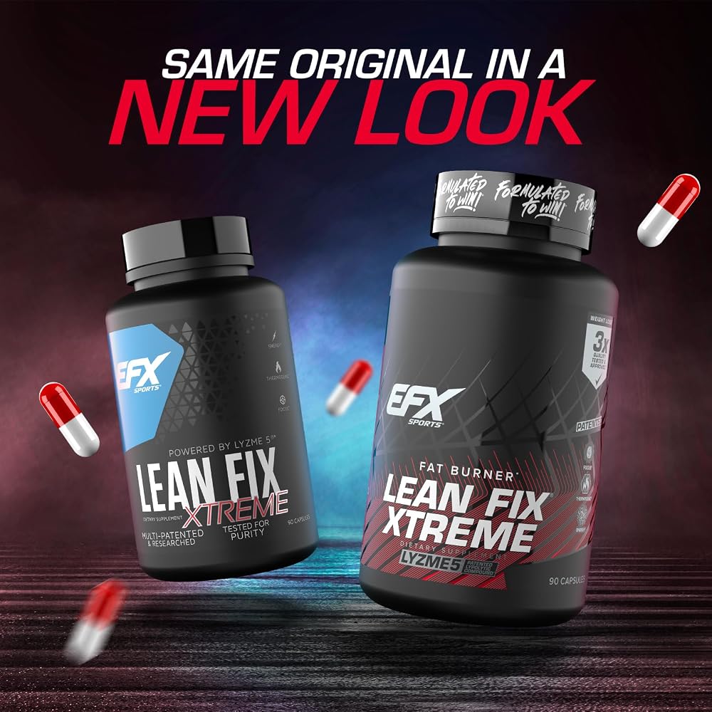 EFX Sports Lean Fix Xtreme Fat Burning Formula - 90 Capsules - image 2