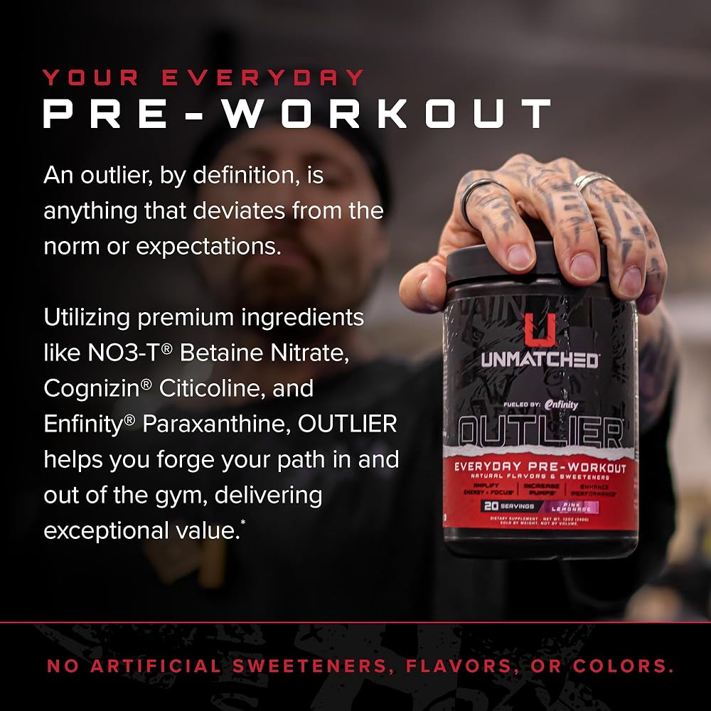 Unmatched Outlier Pre-Workout, Energy & Focus