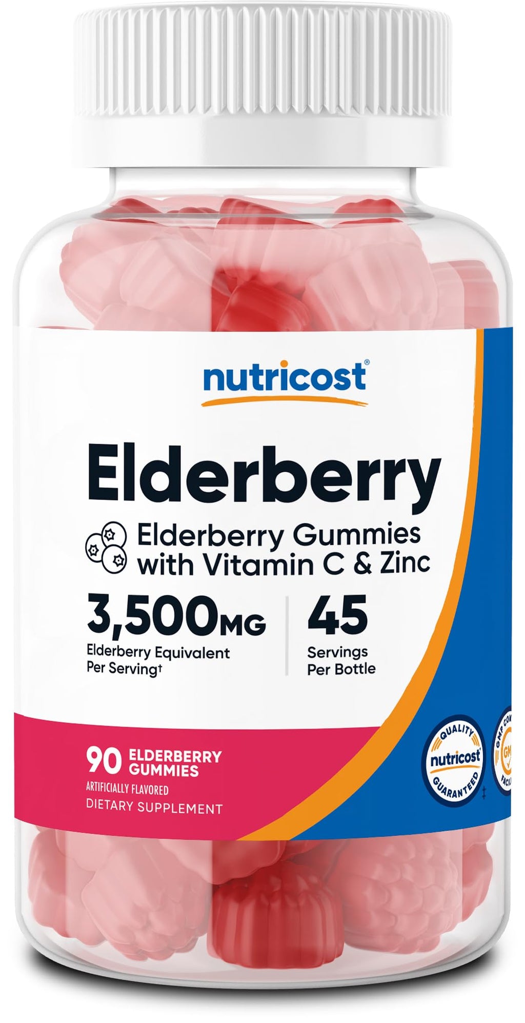Nutricost Elderberry Extract Gummies - 90 Gummies