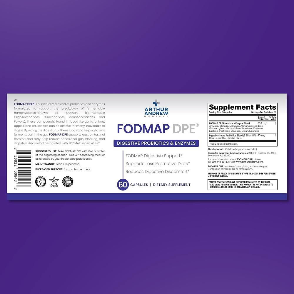 Arthur Andrew Medical, FODMAP DPE, Digestive Enzymes, Capsules - image 7