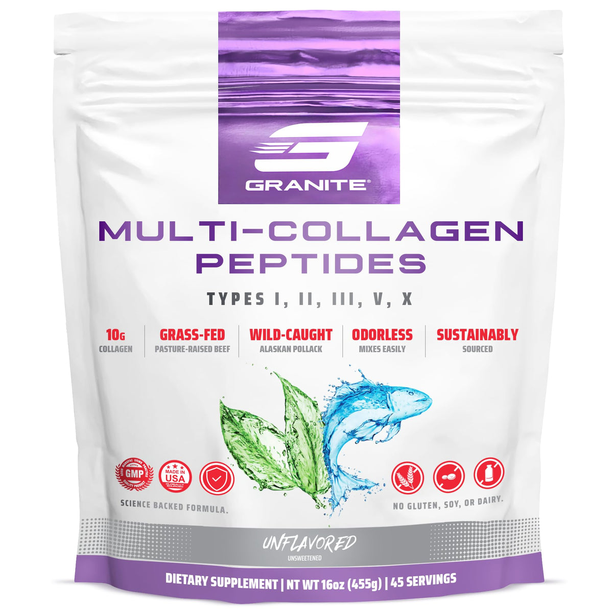 Granite Supplements Collagen Peptides Powder - 16 oz