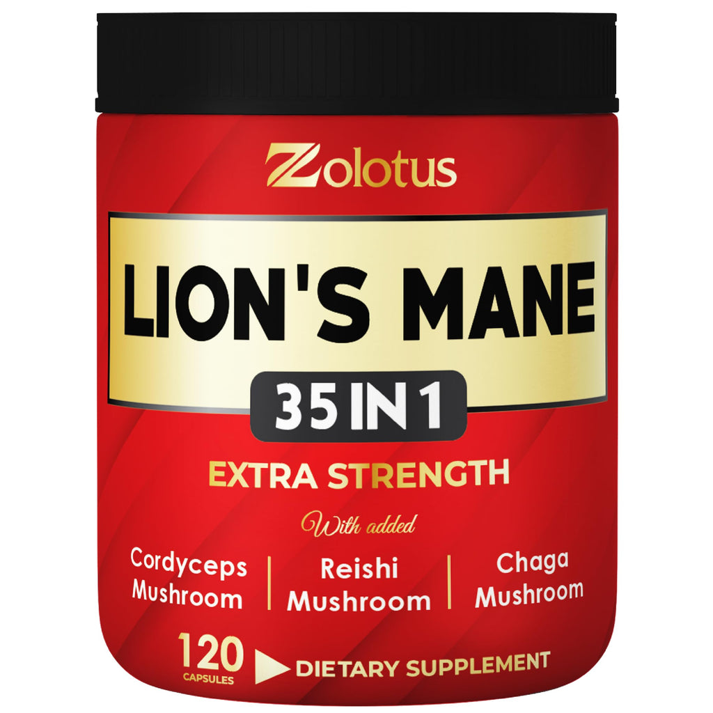 Zolotus 35 in 1 Mushroom Complex Capsules - 120 Count