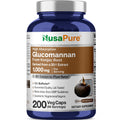 NusaPure Glucomannan Konjac Root 1000mg - 200 Vegetarian Capsules
