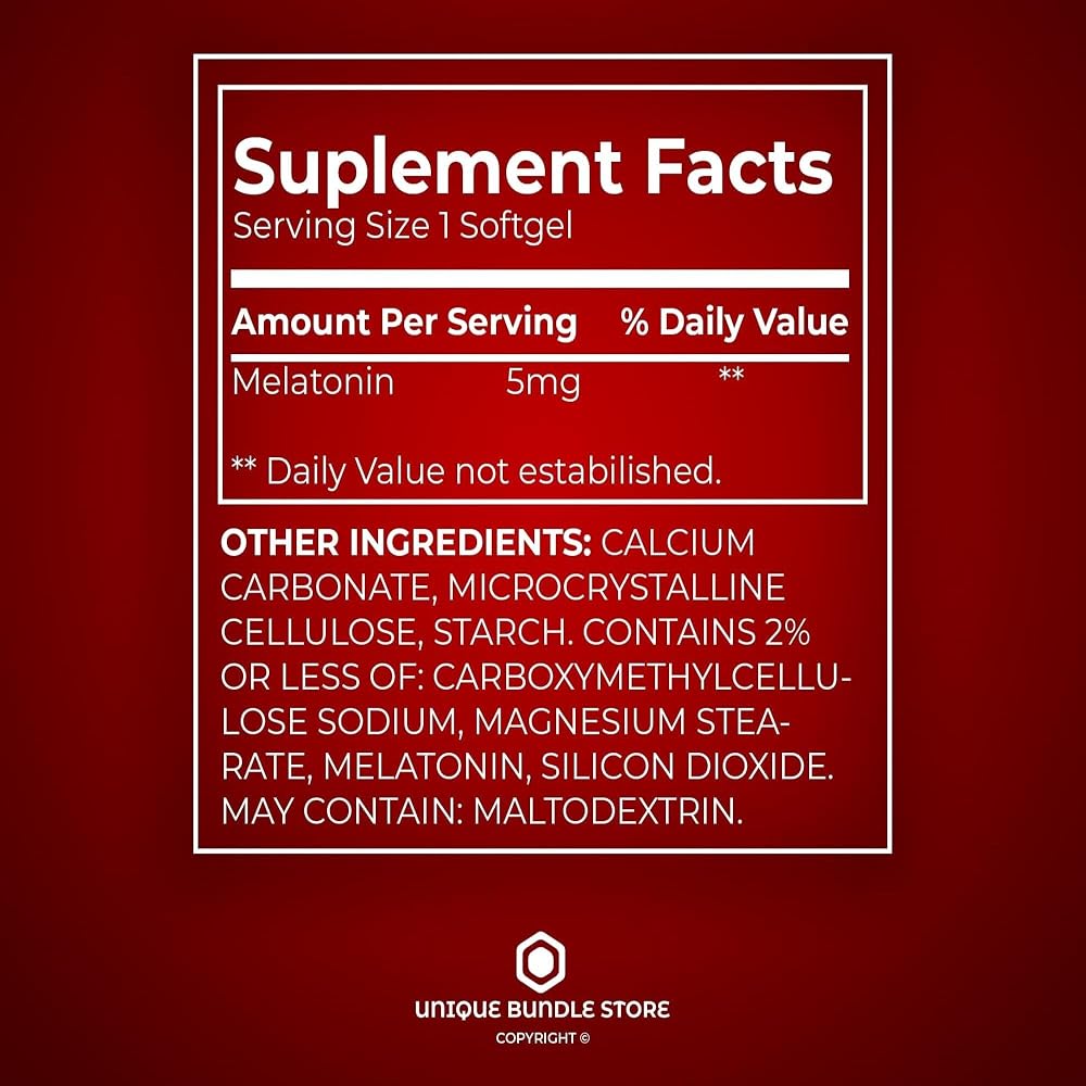 Unique Bundle Melatonin 5mg Extended Release Tablets - 360 Count - image 4