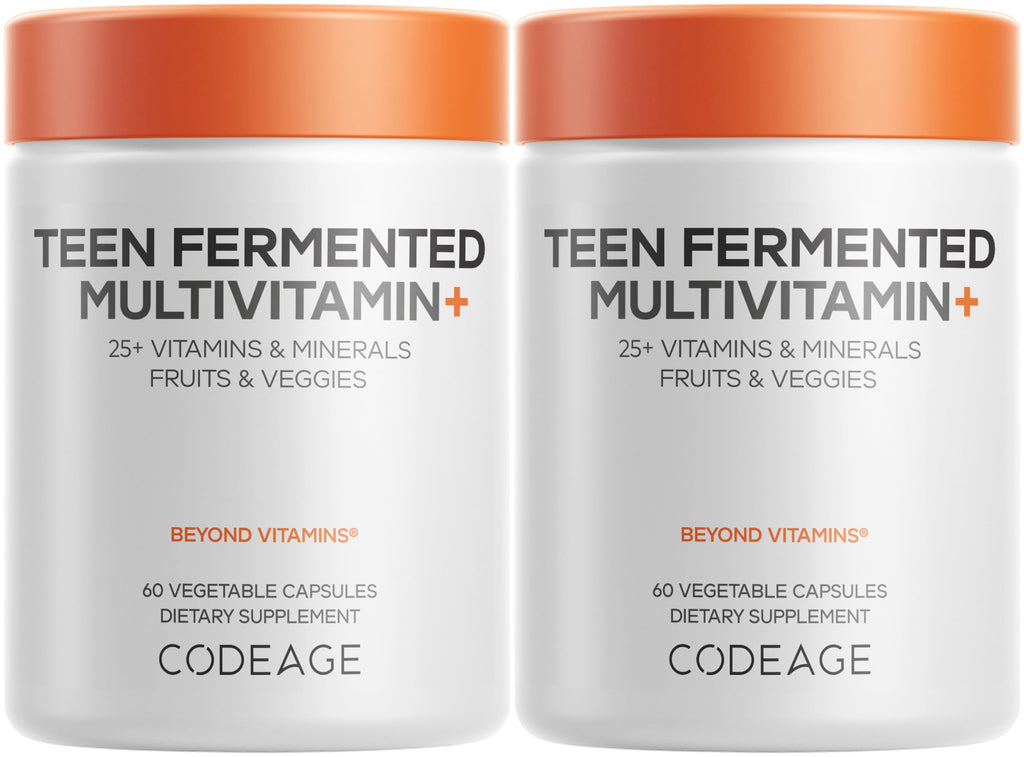 Codeage Teen Multivitamin, Boys & Girls with Omega-3 - 120 Capsules