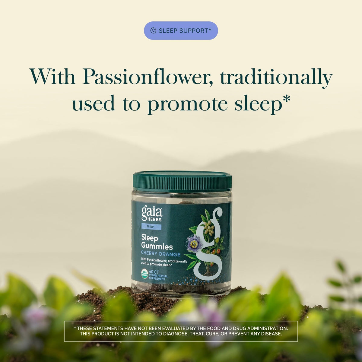Gaia Herbs Sleep Gummies Herbal Supplement - 40 Vegan Gummies - image 3