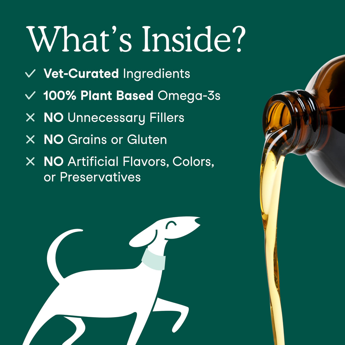 Fera Pets Algae Oil for Dogs & Cats Vegan Omega-3 - 8 oz - image 3