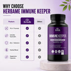 HerbaMe Immune Support Supplement with Elderberry & Zinc - 90 Capsules - image 5