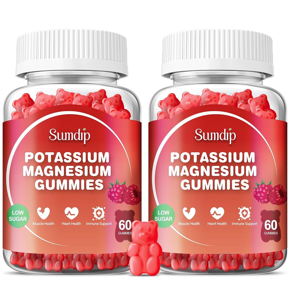 SumDIP Magnesium Potassium Gummies Raspberry - 120 Count