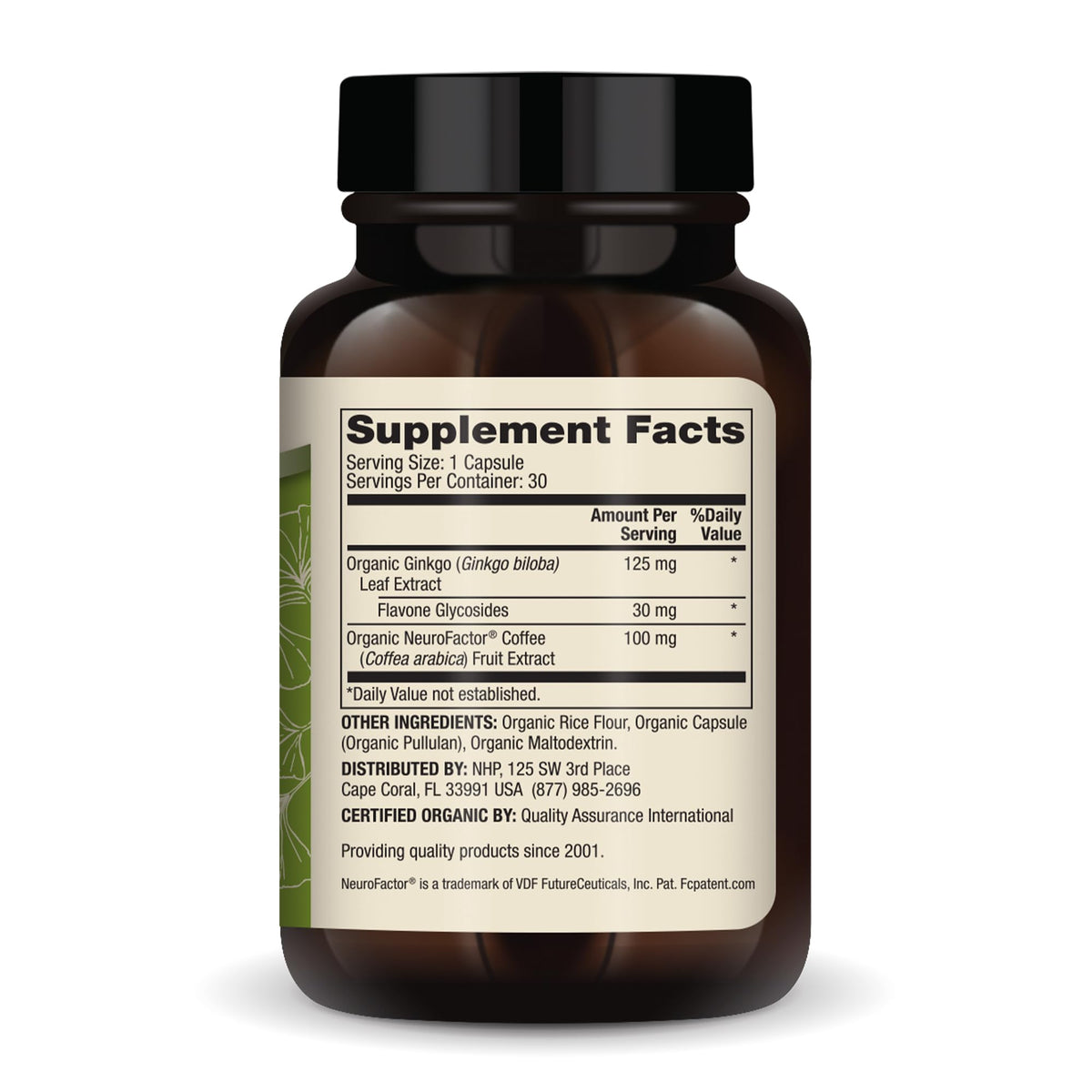 Dr. Mercola Organic Ginkgo Biloba with NeuroFactor - 30 Capsules - image 2