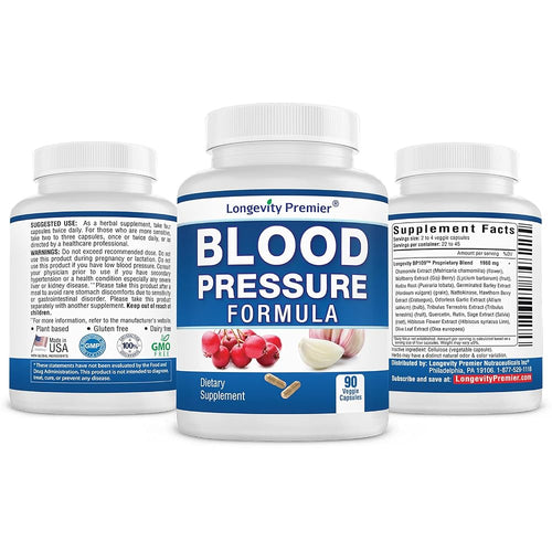 (Bonus Pack) Longevity Blood Pressure Formula 90 caps x 2 Bottles - image 2