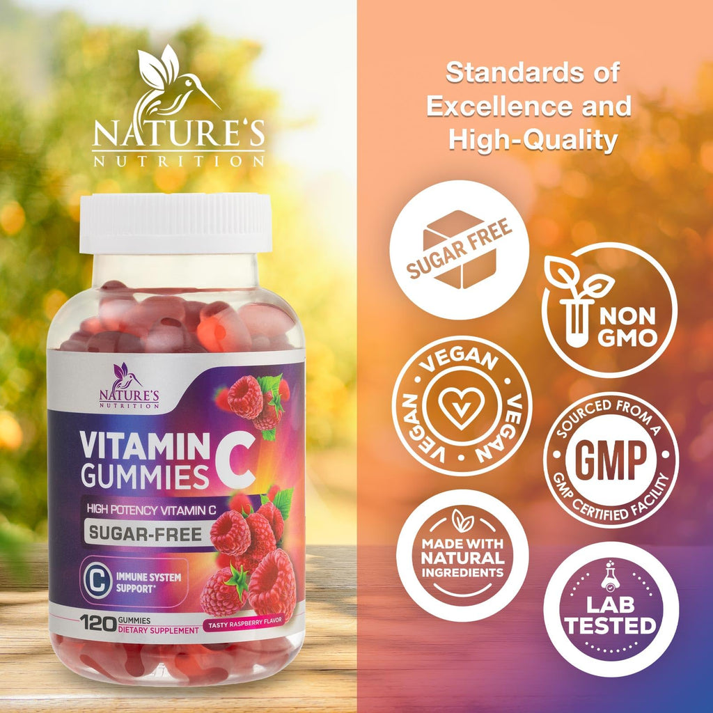 Nature's Nutrition Vitamin C Gummies - 100% Daily Value VitaminC