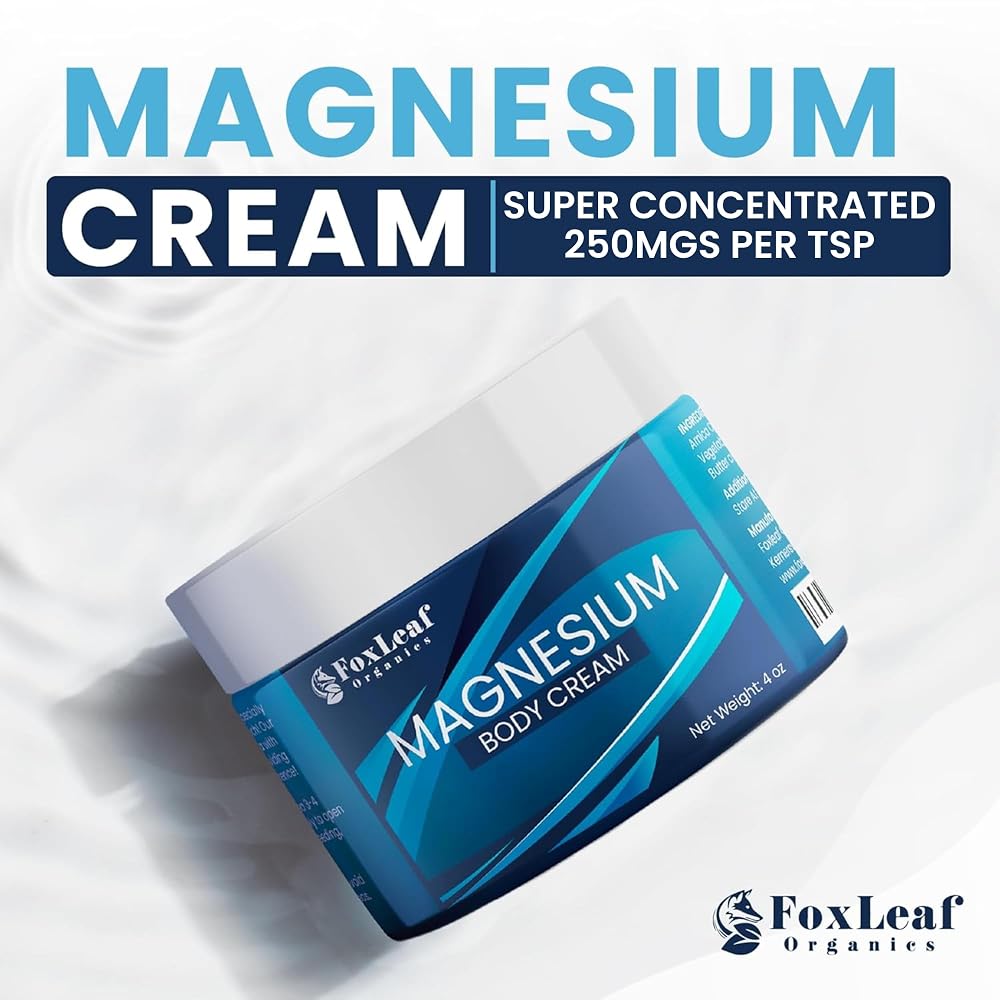 FOXLEAF Magnesium Chloride Topical Cream with Arnica & Lavender - 4 Fl Oz - image 2