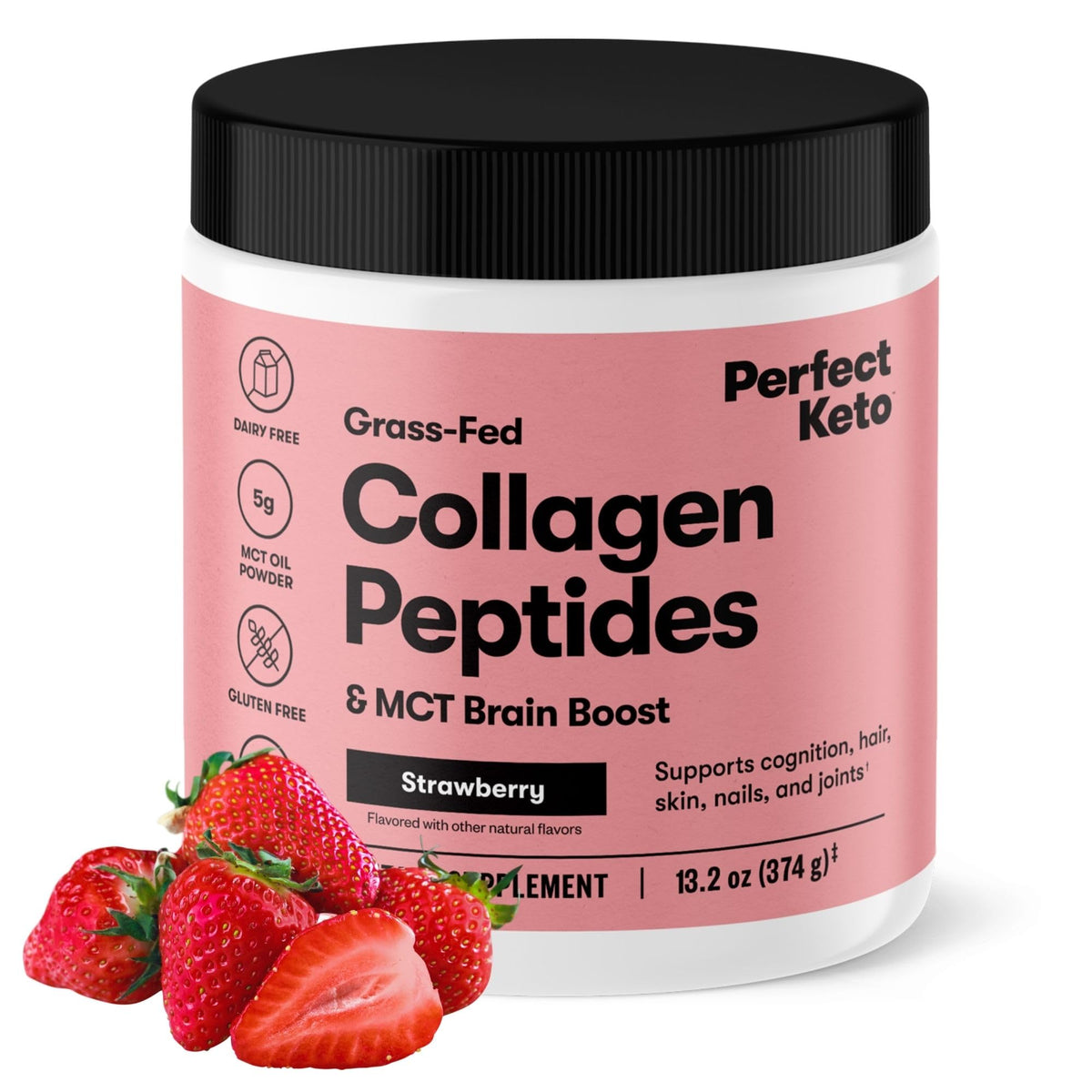 Perfect Keto Collagen Protein Powder with MCT Oil - Grassfed