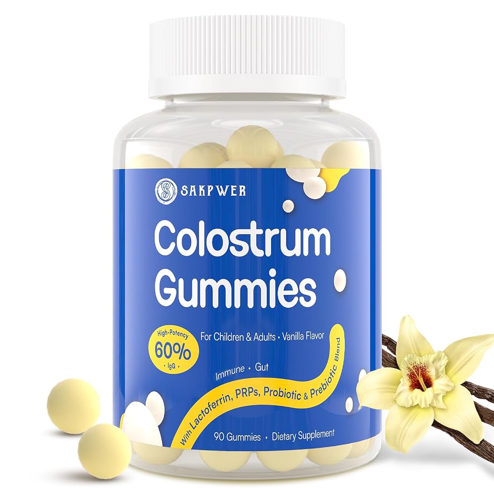 Sakpwer Bovine Colostrum Supplement Gummies - 90 Gummies