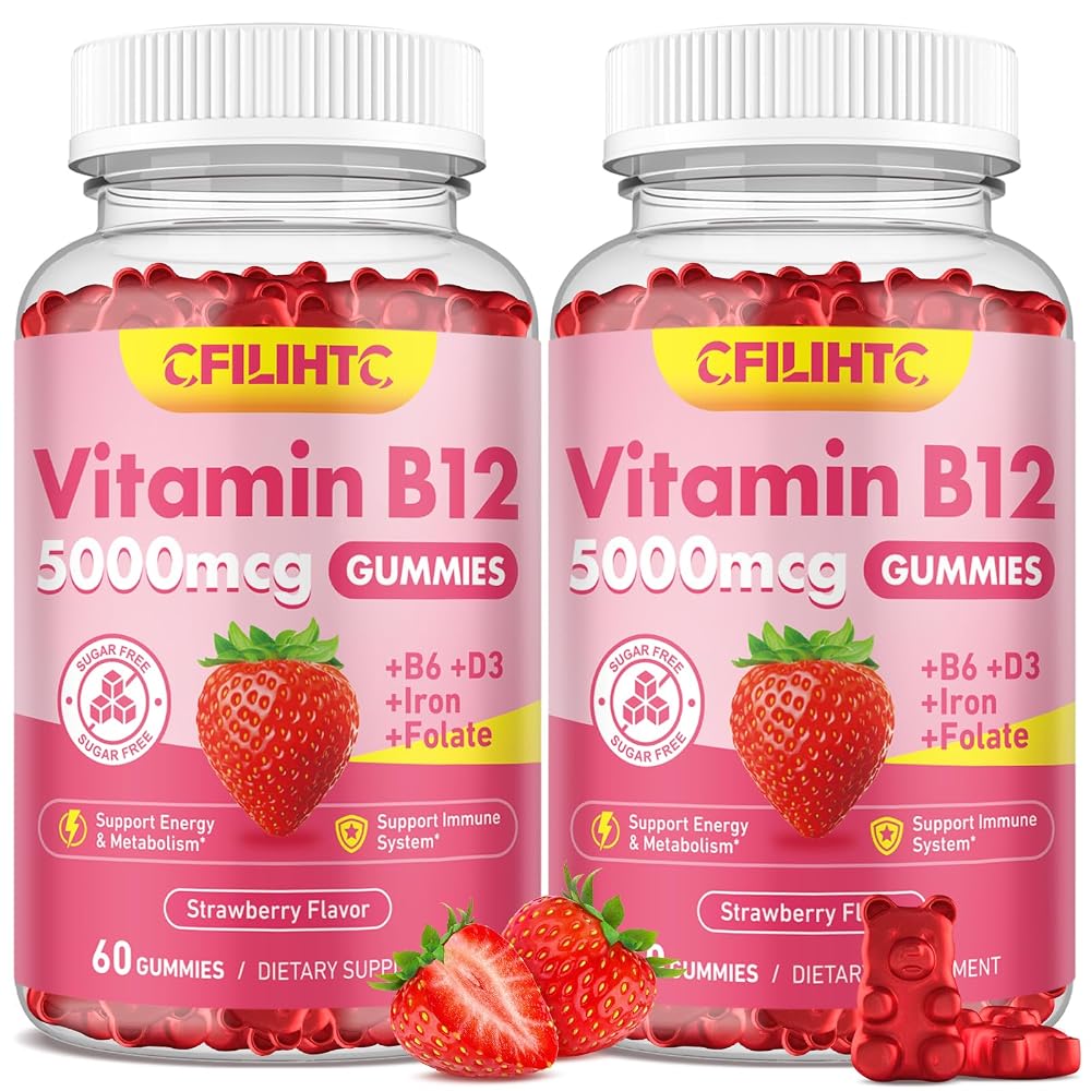 CFILIHTC Vitamin B12 Gummies for Women & Men