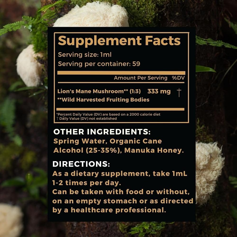 Manuka Mana Lion's Mane Think Honey Tincture - 2 fl oz - image 7