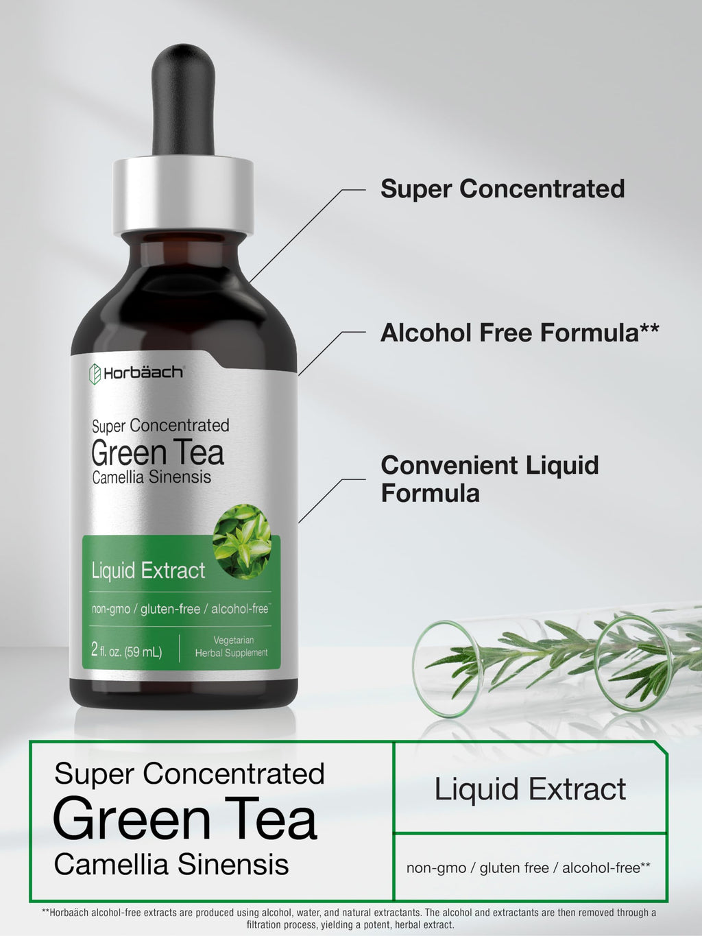 Horbäach Green Tea Extract Liquid Drops - 2 Fl Oz - image 4
