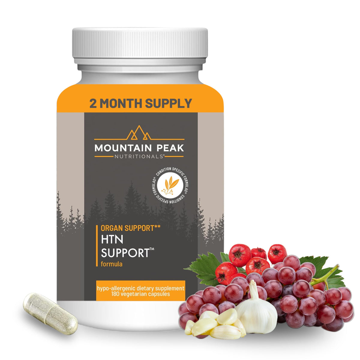 Mountain Peak Nutritionals HTN Support Supplement for Heart