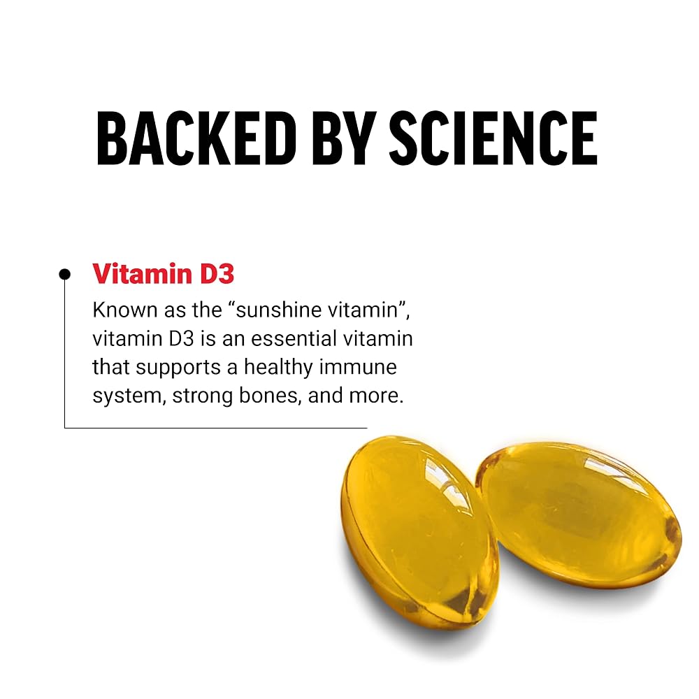 Force Factor Vitamin D3 5000 IU Softgels - 120 Softgels - image 3