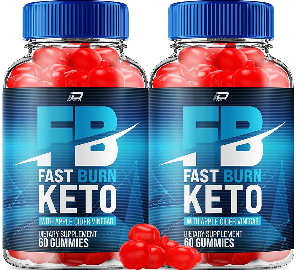 Indelo Fast Burn Keto ACV Gummies with Vitamin B12 - 120 Gummies