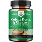 Natures Craft Colon Cleanse Detox Gut Cleanse Capsules - 60 Count