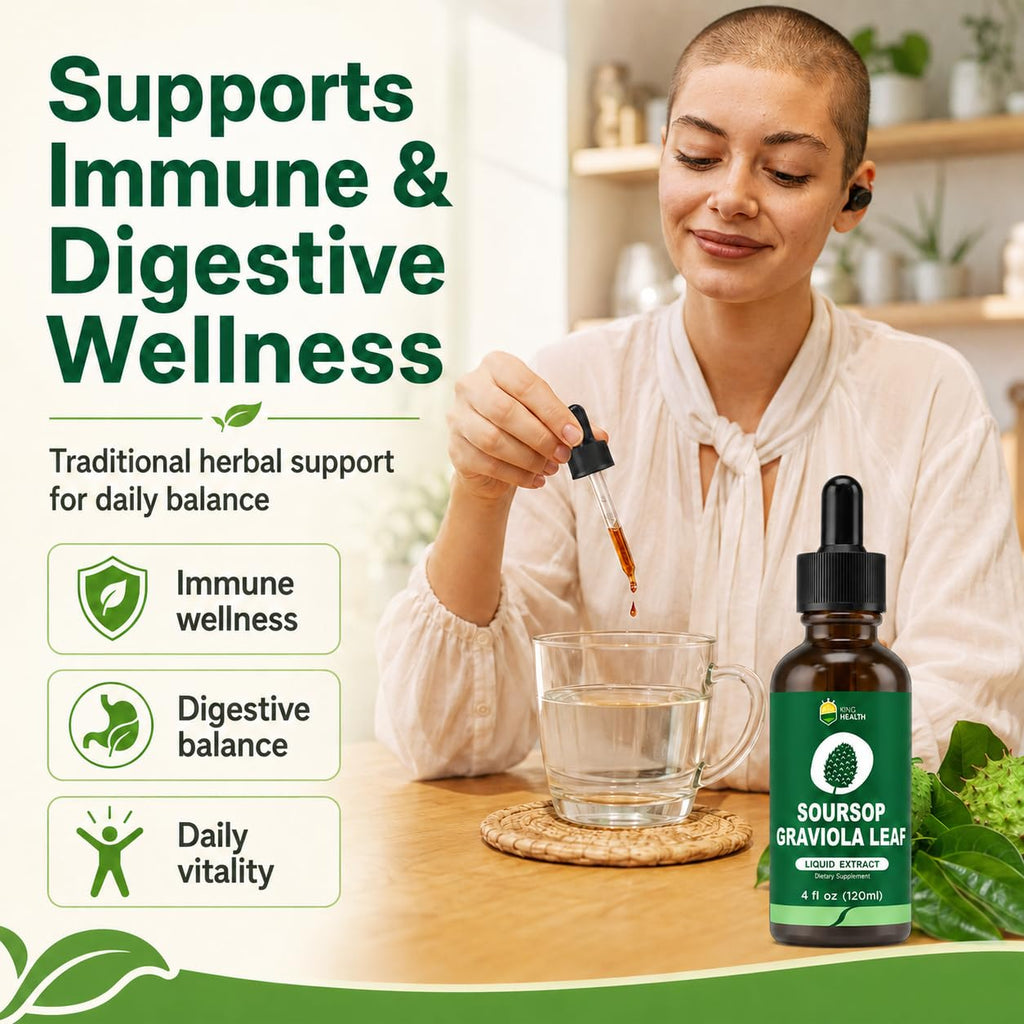 KingHealth Organic Soursop Leaves Extract Drops