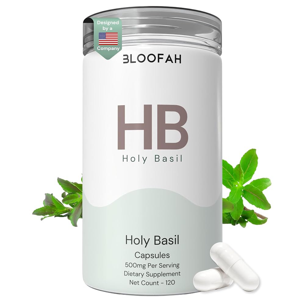 Bloofah Holy Basil Leaf Extract 500mg - 120 Capsules
