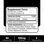 HEALTH LFE Potassium Iodide 130 mg Tablets - 120 Count - image 4