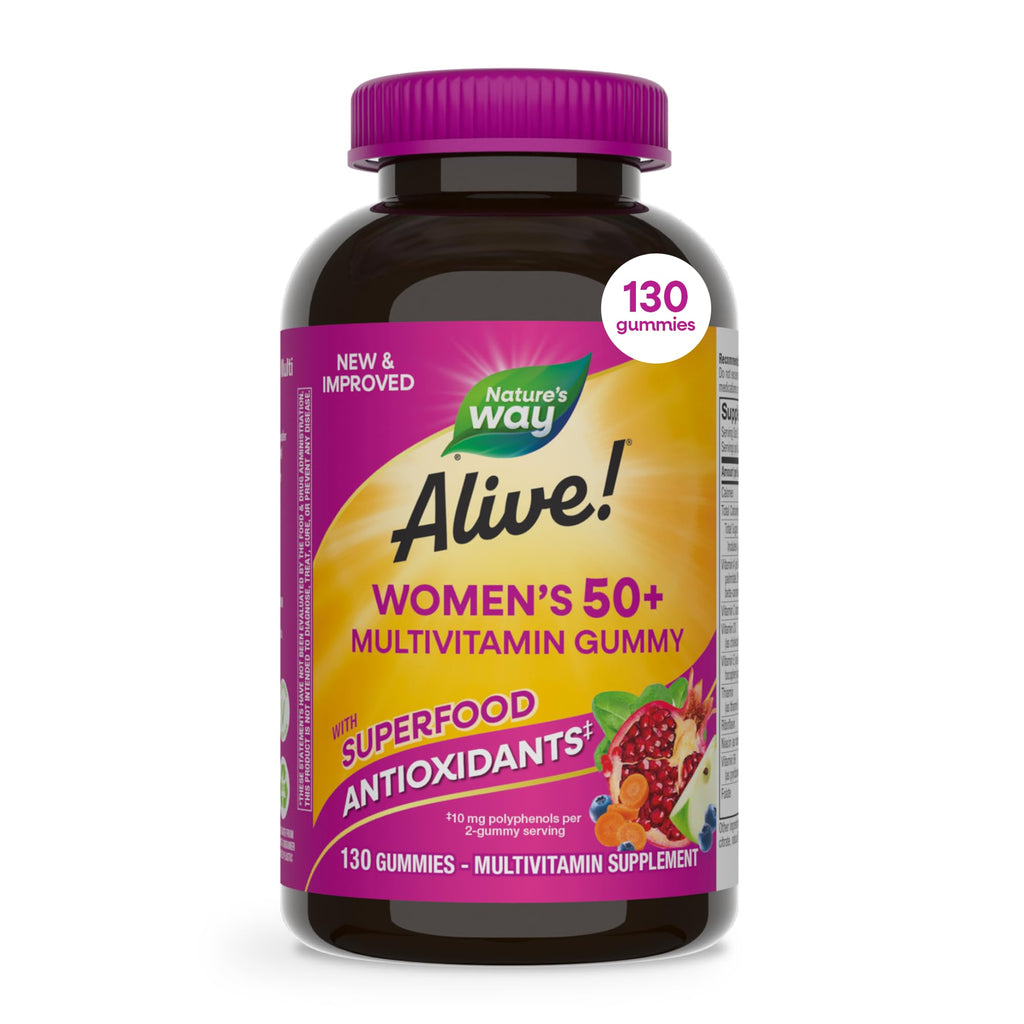 Nature's Way Alive! Women's 50+ Multivitamin Gummies - 130 Count