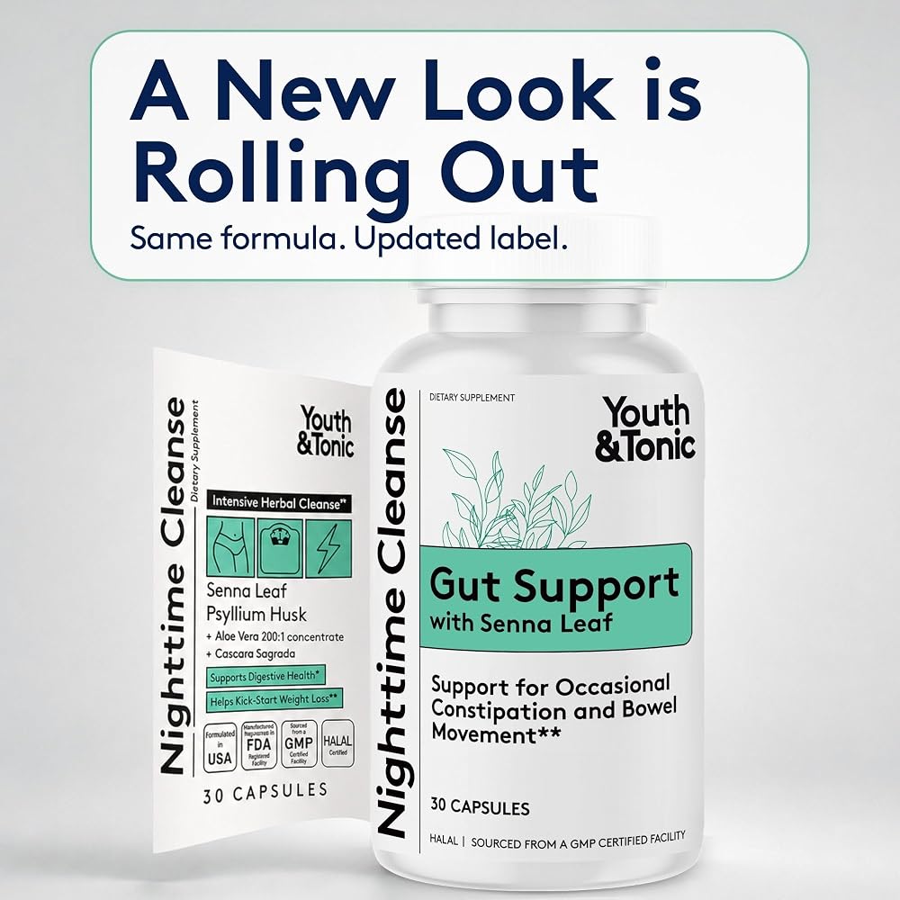 Youth & Tonic Colon Cleanse & Constipation Relief, Senna Leaf Laxative - image 2