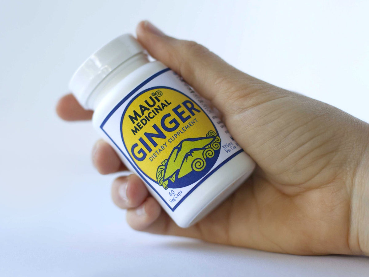Maui Medicinal Herbs Ginger 375 mg - 90 Vegetarian Capsules - image 4