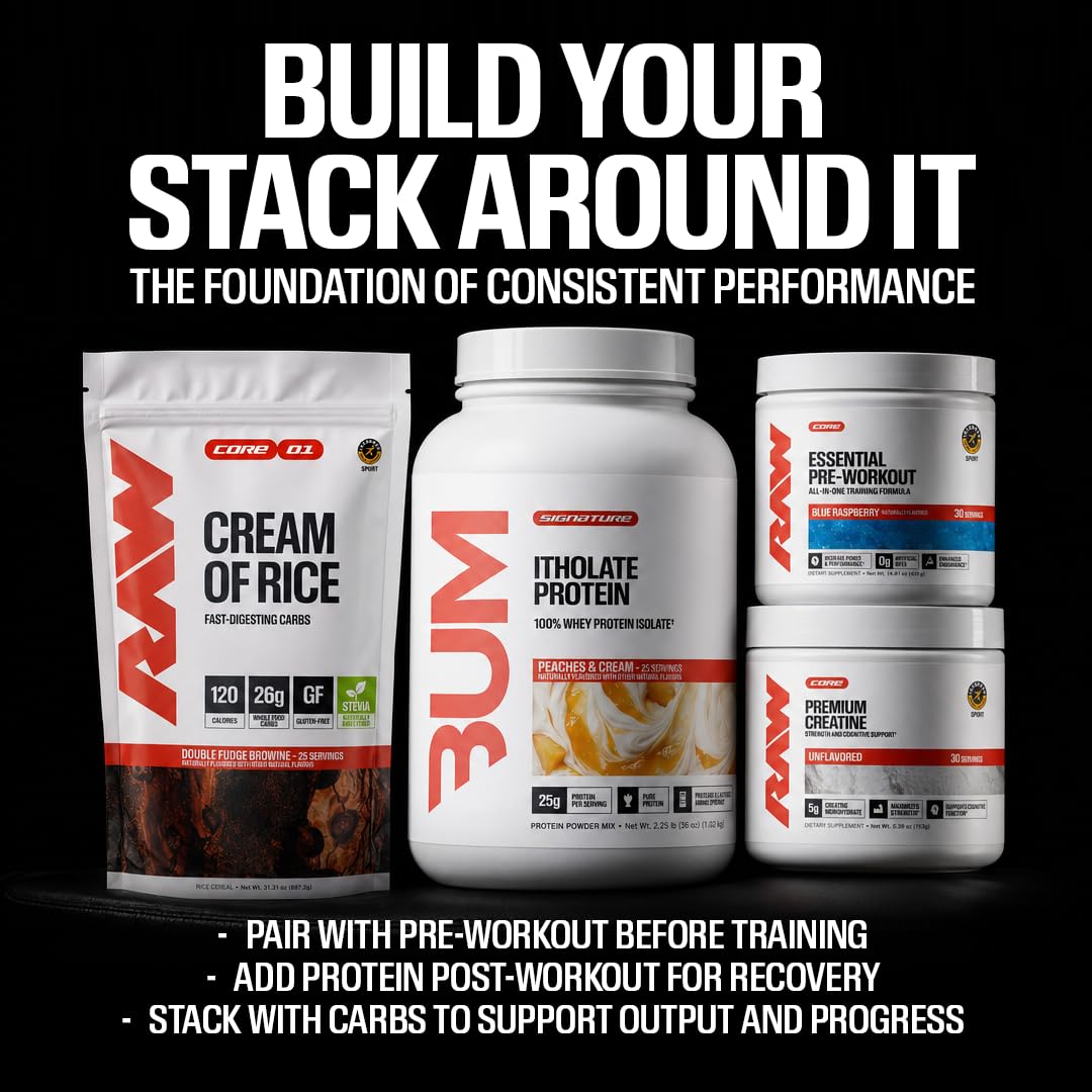 RAW Nutrition Creatine Monohydrate Powder Unflavored - 30 Servings - image 3