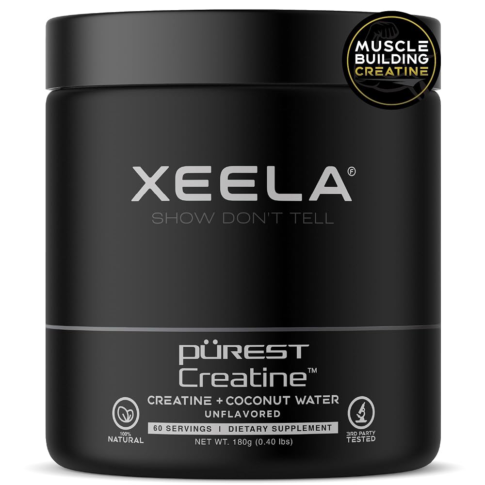XEELA Creatine Powder for Lean Muscle Gain - 60 Servings