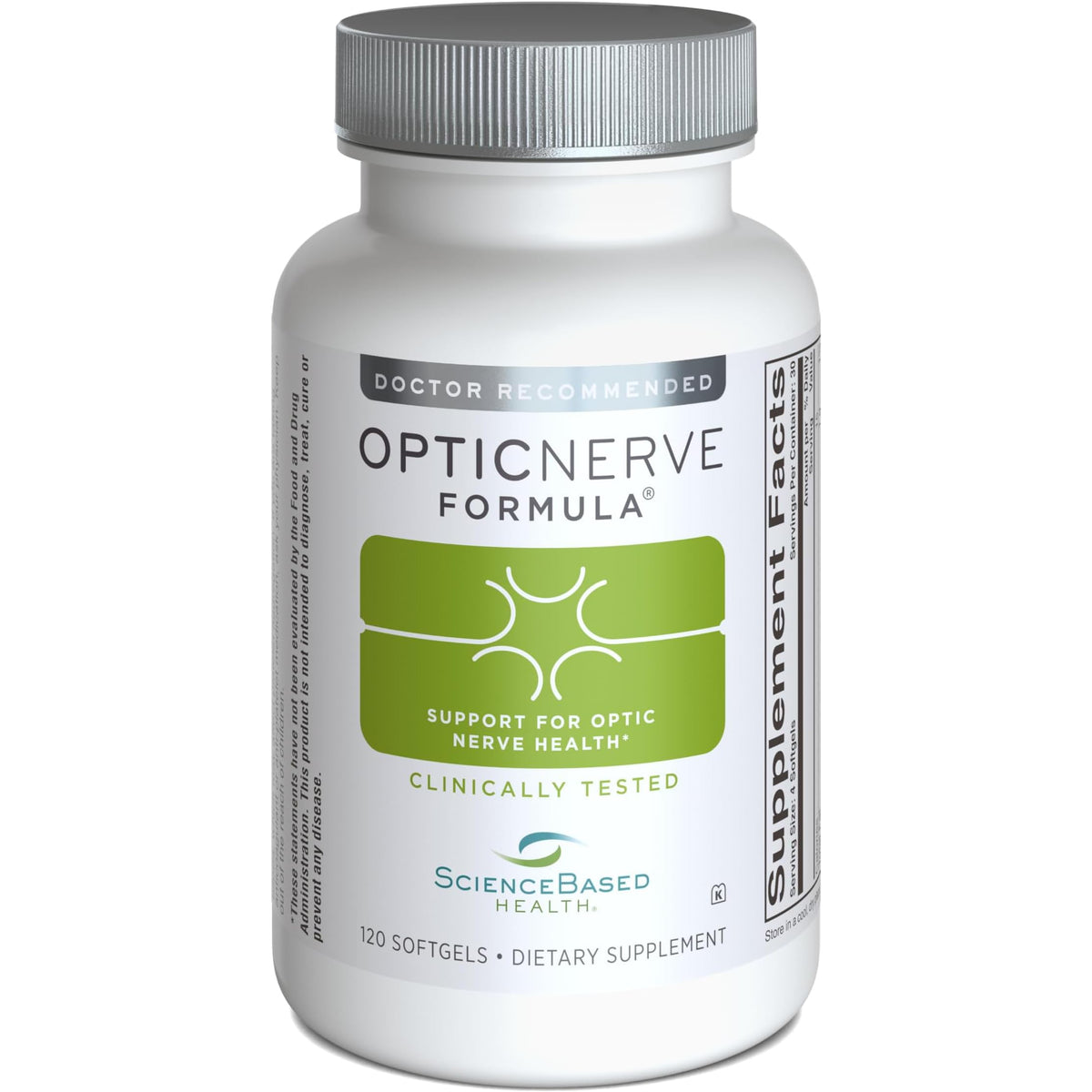 ScienceBased Health Optic Nerve Formula Eye Health Supplement - 120 Softgels