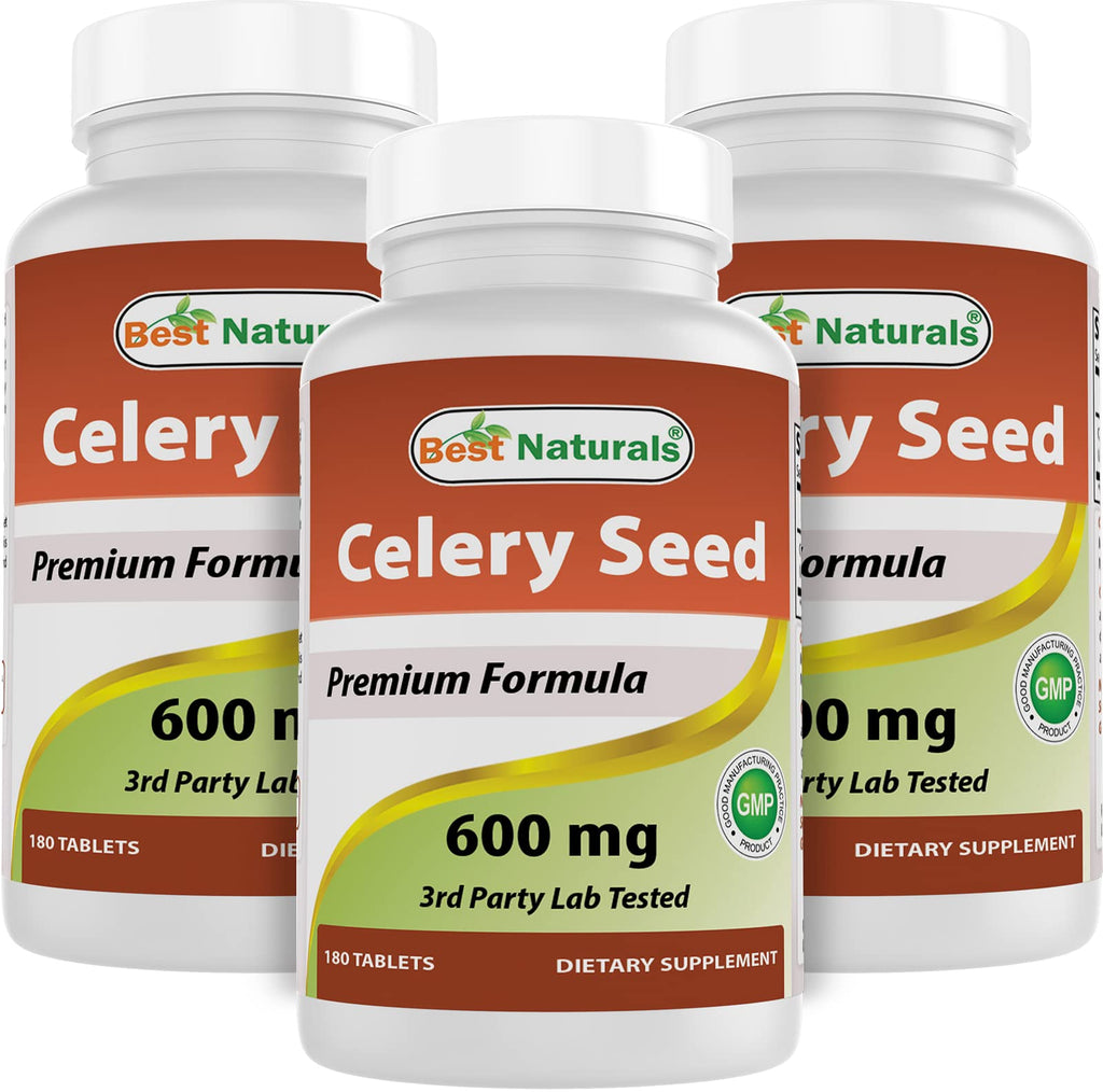 Best Naturals Celery Seed 600 mg - 540 Tablets