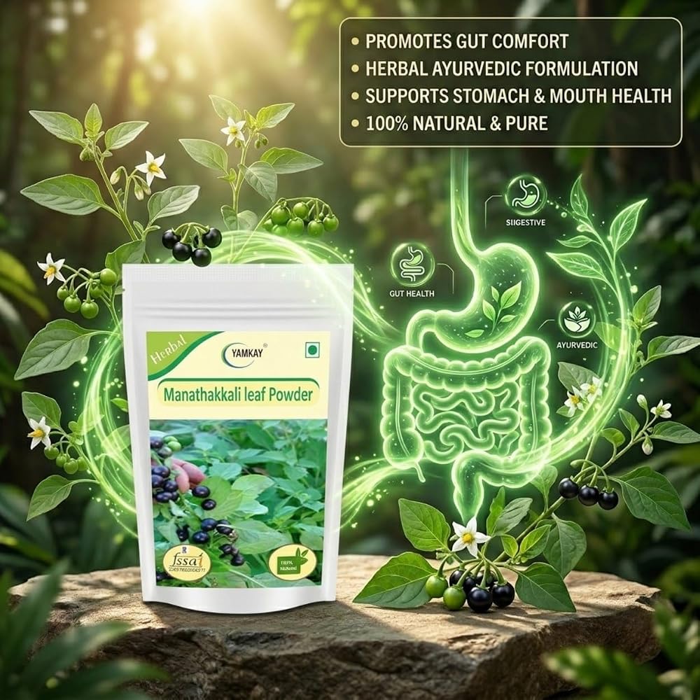 YAMKAY Manathakkali Leaf Powder - 300g - image 3