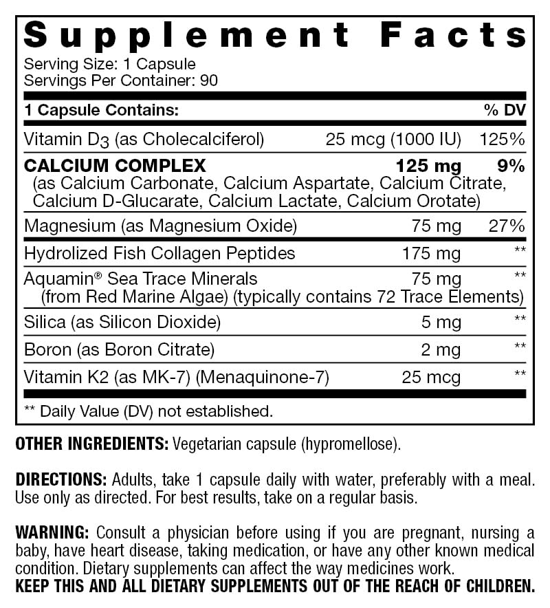Fresh Start Bone Support Calcium with Vitamin D3 - 90 Capsules - image 2